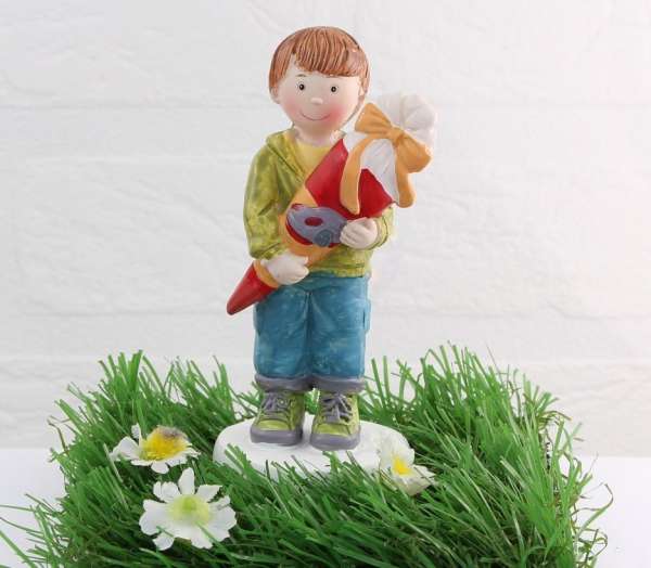 Tischdeko für Kinder - Figur zum Schulanfang, Junge 1